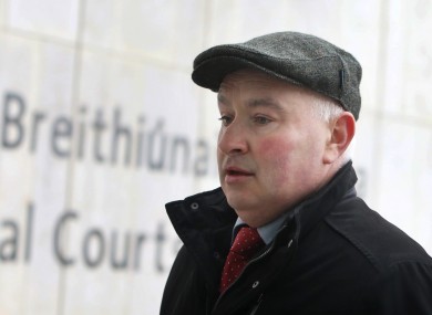 Patrick Quirke at the Criminal Courts of Justice during his trial