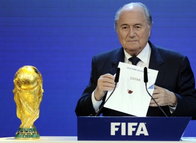 Former Fifa president Sepp Blatter.
