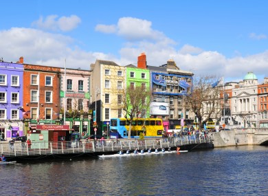 File photo of Dublin city centre.