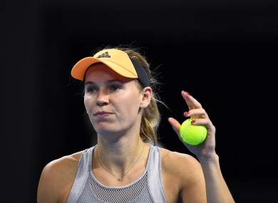 Caroline Wozniacki.