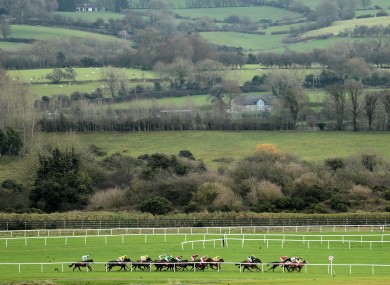 A general view of racing at Punchestown.