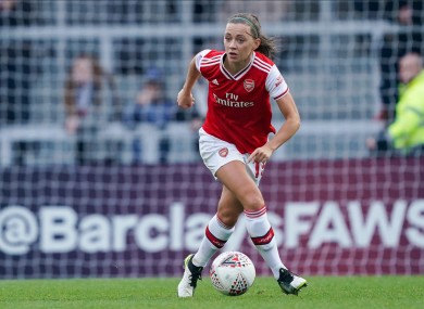 Arsenal and Ireland star Katie McCabe (file pic).
