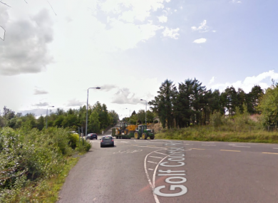 The incident took place on the Golf Course Road in Letterkenny.