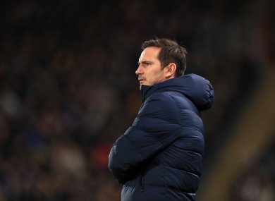 Chelsea manager Frank Lampard.