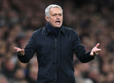 Tottenham boss Jose Mourinho.