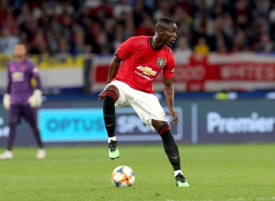 Eric Bailly in action for Manchester United.