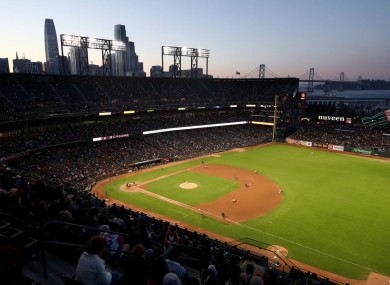 Oracle Park, home of the San Francisco Giants.