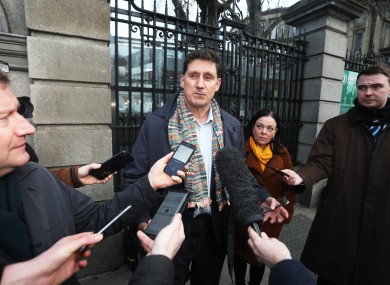 Green Party leader Eamon Ryan alongside MLA Clare Bailey.