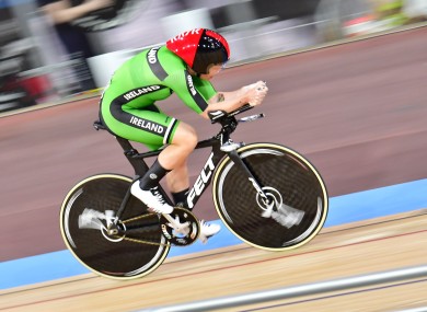 Kelly Murphy pictured competing at the event today.