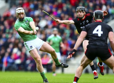 Cian Lynch in action for Limerick against Cork.