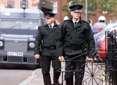 RUC officers on patrol in Belfast (file photo)