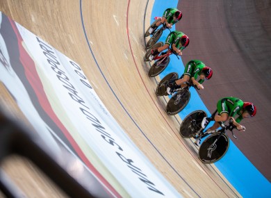 The Irish riders in action earlier this week.