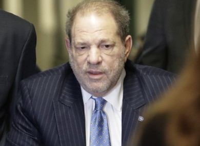 Weinstein in court today.