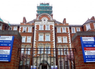 Hammersmith Hospital in west London.