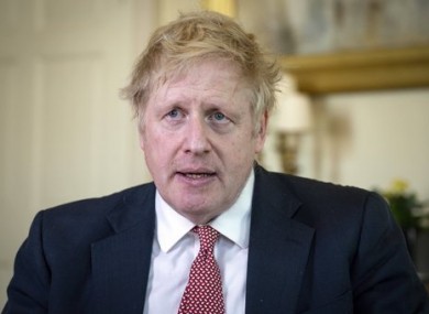 Boris Johnson speaks at 10 Downing Street after being discharged from hospital in London