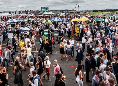 A view of the Galway Races.
