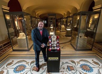 Neil Ruddock pictured here with the FA Cup. The FA intend to complete this year's competition.