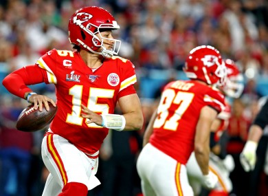 Patrick Mahomes of Kansas City.