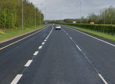 The approach to junction 6 on the M1.