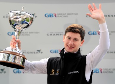 Oisin Murphy when he was crowned champion jockey last October.