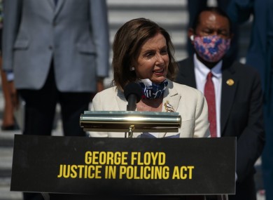 House speaker Nancy Pelosi.