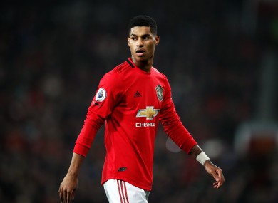 Manchester United player Marcus Rashford