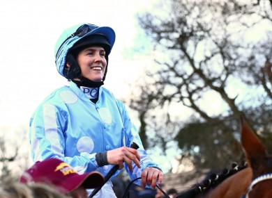 Rachael Blackmore (file photo) will ride in Saturday's Derby at the Curragh.