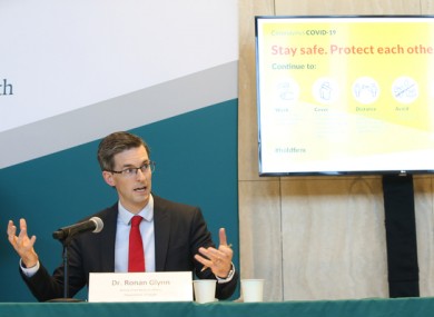 Acting Chief Medical Officer Dr Ronan Glynn.