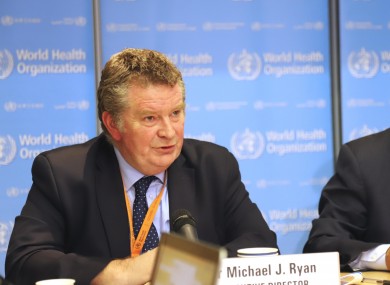 Dr Michael Ryan of the World Health Organization