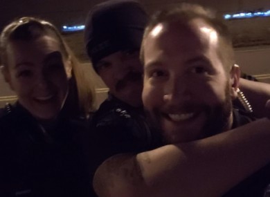 The photos showed the officers grinning as they re-enacted the chokehold