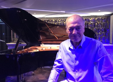 Conlon pictured in the piano bar in London's Mayfair.