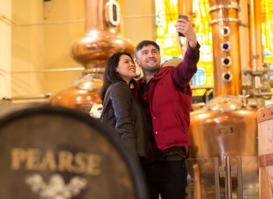 Selfies on tour at Pearse Lyons Distillery