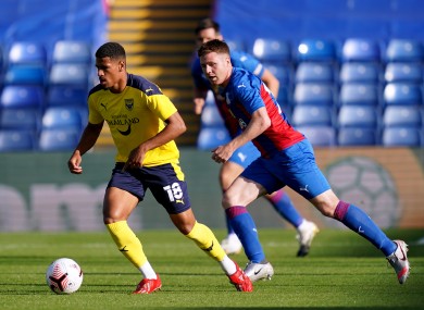 McCarthy in action at Selhurst Park on Tuesday.