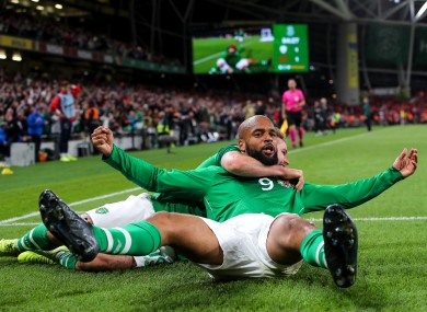 McGoldrick scored his first international goal in the 1-1 draw against Switzerland.
