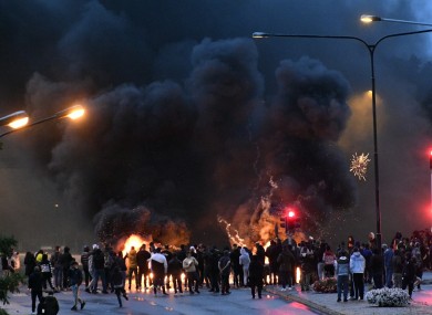Scenes of violence in Sweden