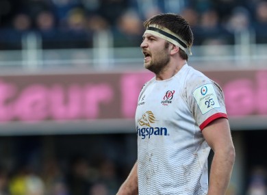 Henderson playing for Ulster in January against Clermont.