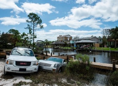 Cars in a canal in Florida.