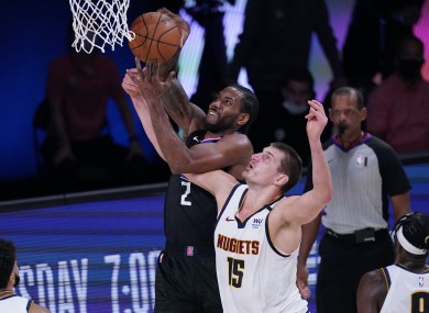Kawhi Leonard, left, could not inspire the Los Angeles Clippers to a historic victory.