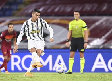 Ronaldo slots home a goal.