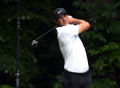 Out of action: Brooks Koepka.
