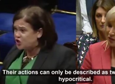 A screenshot the video published by Fine Gael.