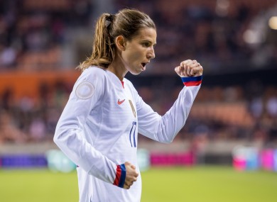 Tobin Heath, in action for USA earlier this year.