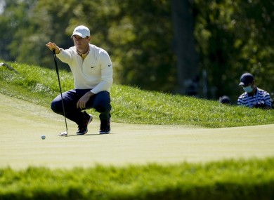 Rory McIlroy in action at the US Open.