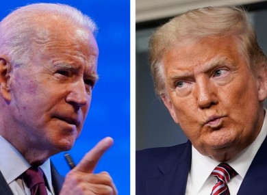 Joe Biden and Donald Trump.