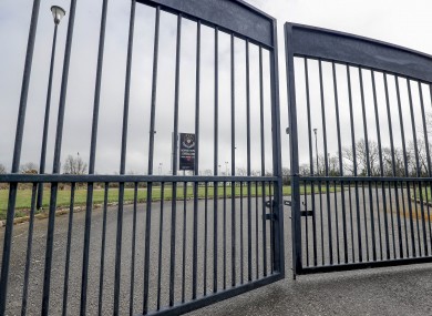 The gates at Ferrycarrig Park.