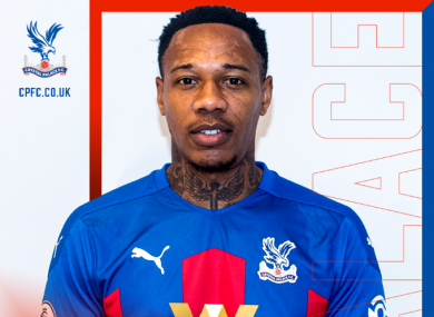 Clyne in the Eagles shirt.