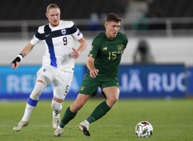 O'Shea on his Ireland debut on Wednesday.