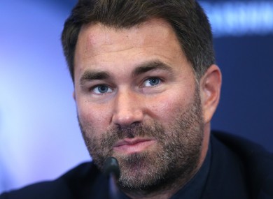 Eddie Hearn (file pic).