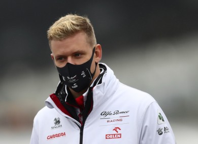Mick Schumacher had been set to drive on Friday morning.