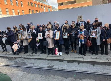 Families outside court today.